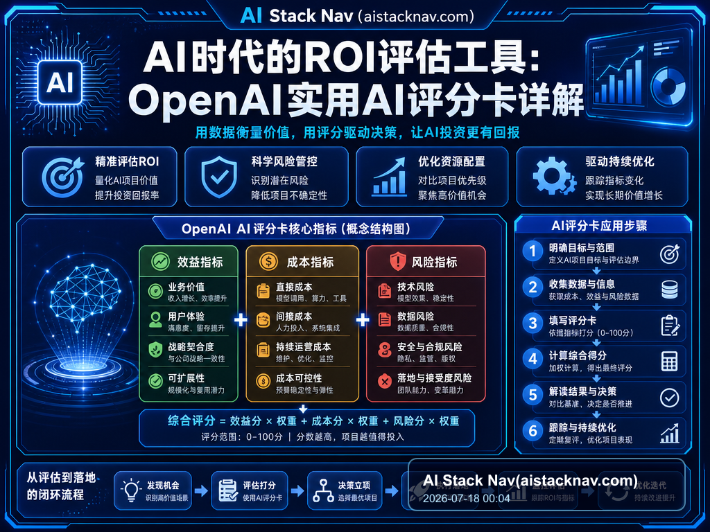 AI时代的ROI评估工具：OpenAI实用AI评分卡详解 特色图
