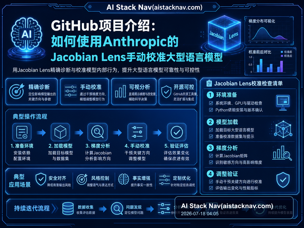GitHub项目介绍:如何使用Anthropic的Jacobian Lens手动校准大型语言模型 教程插图 2