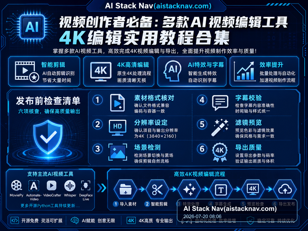 视频创作者必备：多款AI视频编辑工具4K编辑实用教程合集 教程插图 2