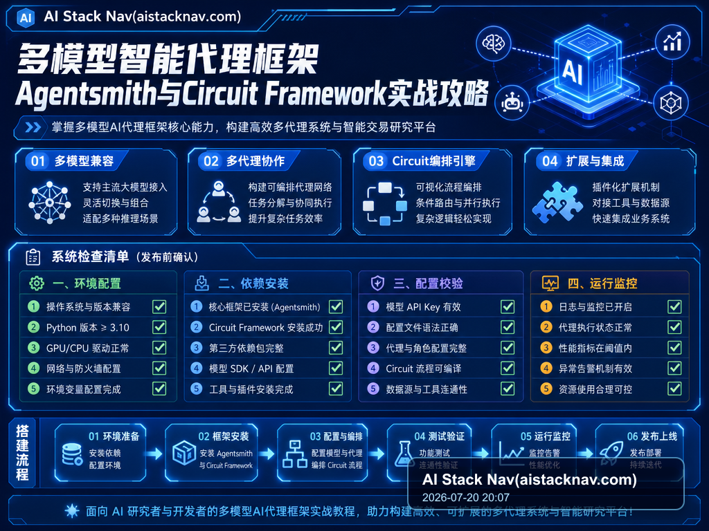多模型智能代理框架Agentsmith与Circuit Framework实战攻略 教程插图 2
