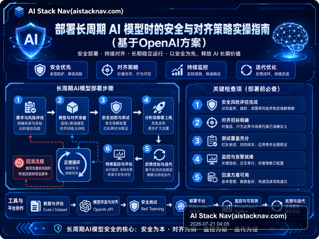部署长周期 AI 模型时的安全与对齐策略实操指南（基于OpenAI方案） 教程插图 1