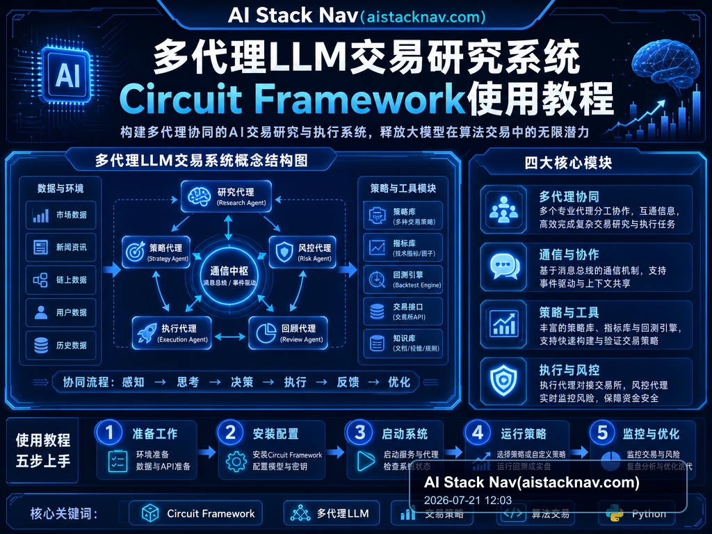 多代理LLM交易研究系统Circuit Framework使用教程 特色图