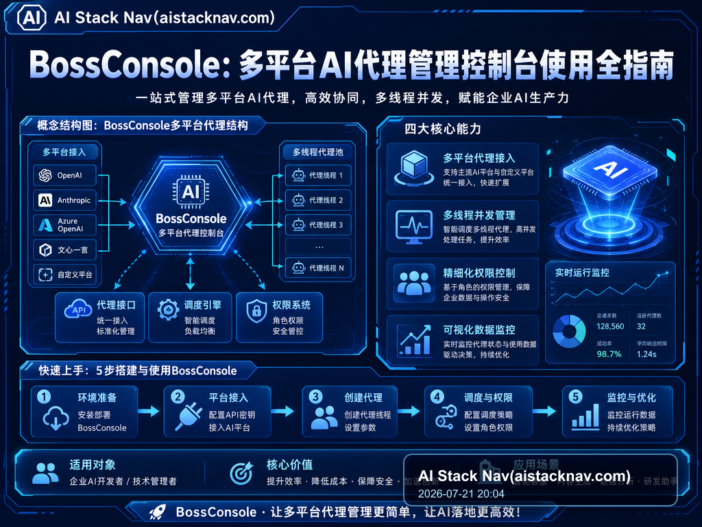 BossConsole：多平台AI代理管理控制台使用全指南 特色图