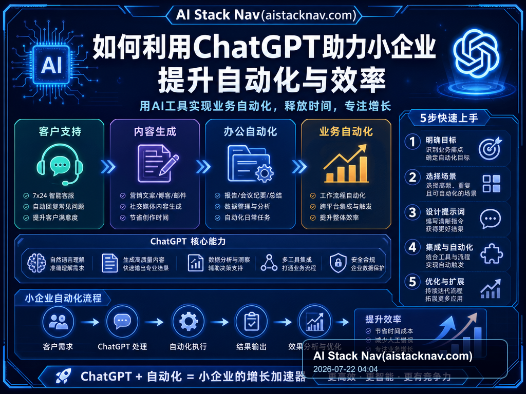 如何利用ChatGPT助力小企业提升自动化与效率 特色图