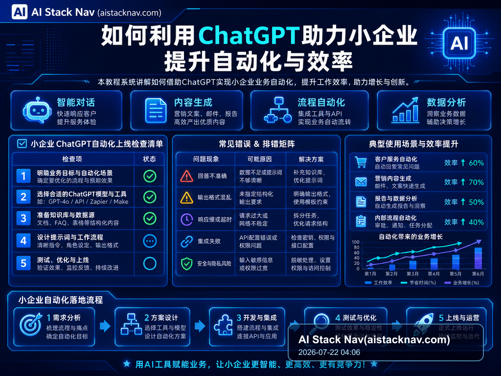 如何利用ChatGPT助力小企业提升自动化与效率 教程插图 2