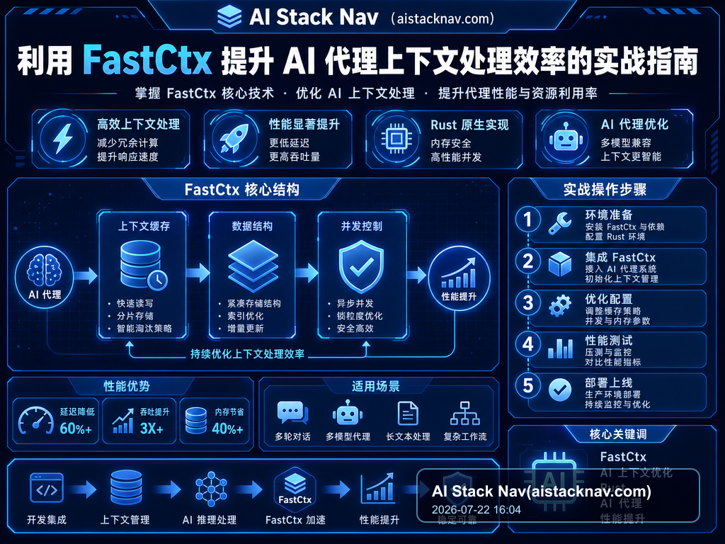 利用 FastCtx 提升 AI 代理上下文处理效率的实战指南 特色图