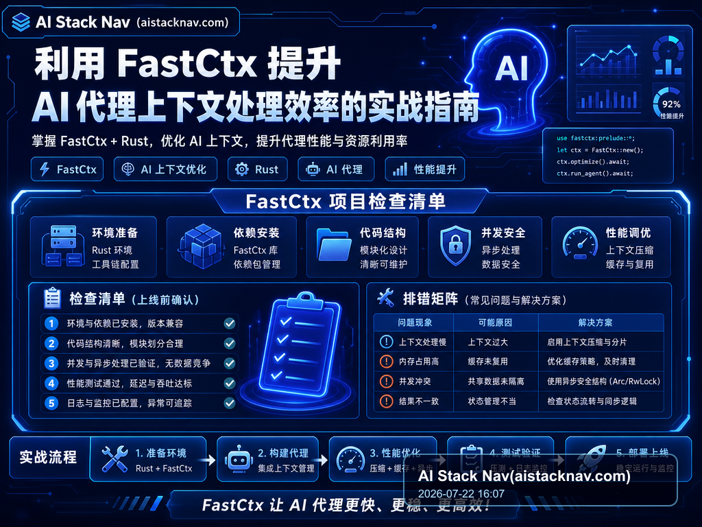 利用 FastCtx 提升 AI 代理上下文处理效率的实战指南 教程插图 2