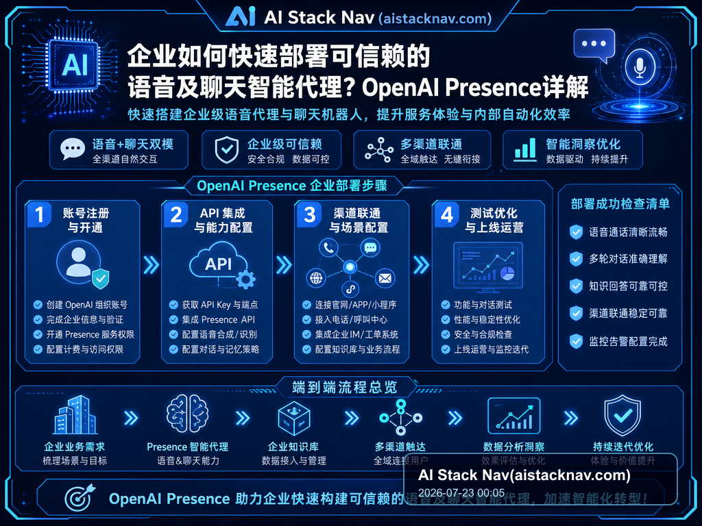 企业如何快速部署可信赖的语音及聊天智能代理？OpenAI Presence详解 教程插图 1