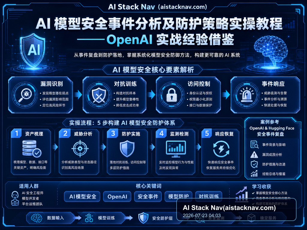 AI 模型安全事件分析及防护策略实操教程——OpenAI 实战经验借鉴 特色图
