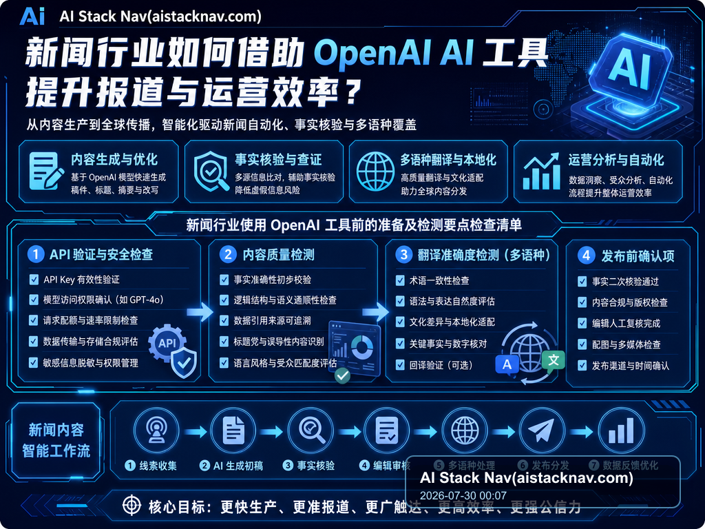 新闻行业如何借助 OpenAI AI 工具提升报道与运营效率？ 教程插图 2