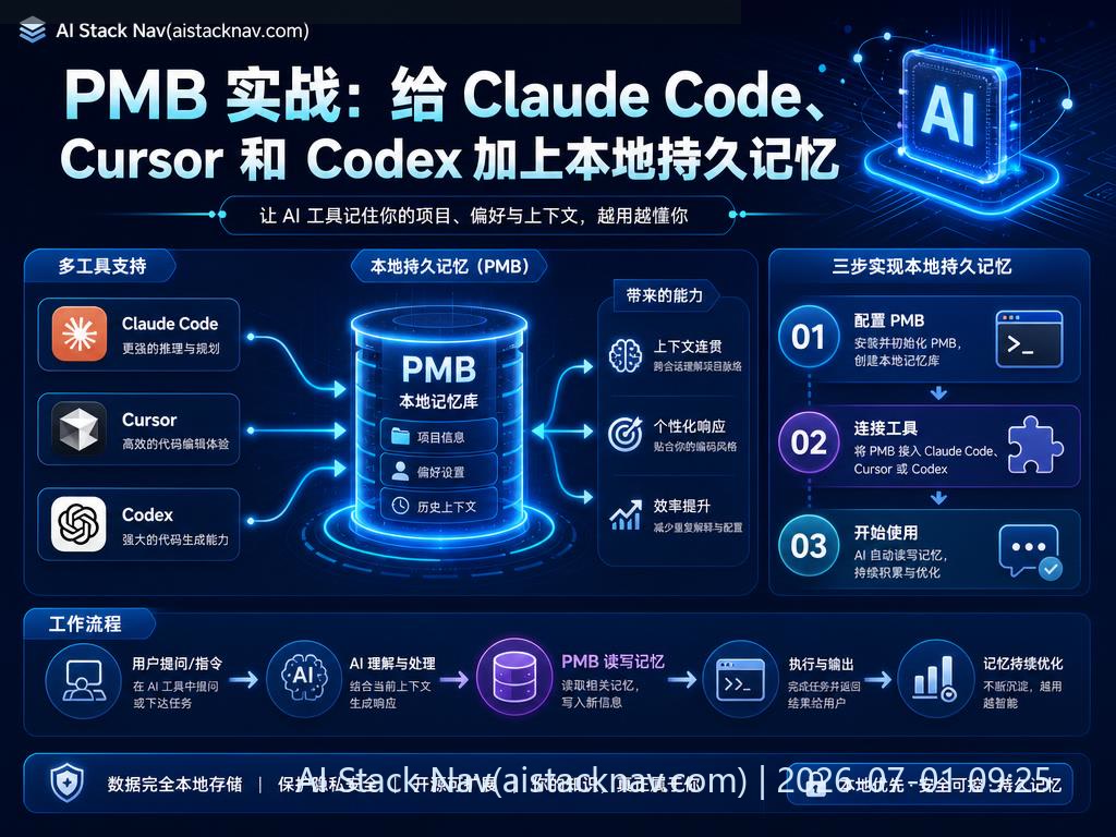 PMB 本地持久记忆 AI 代理工具集成