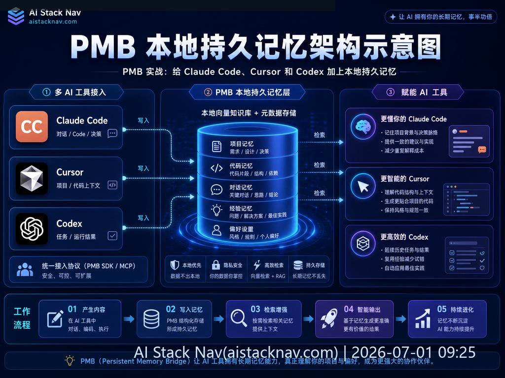 PMB 本地持久记忆架构示意图