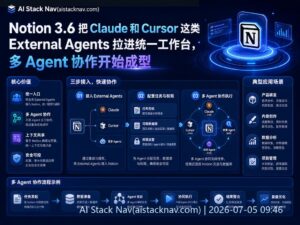 Notion 3.6 多 Agent 协作科技感封面