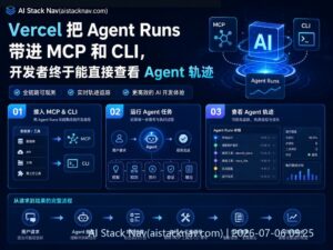 Vercel Agent Runs 功能科技感封面