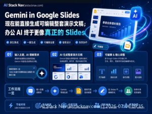 Gemini AI 生成可编辑 Google Slides 演示文稿