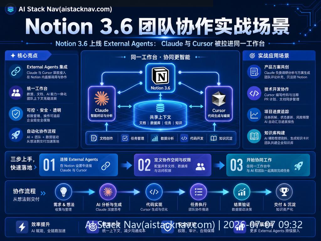 Notion 3.6 功能实战应用示意图