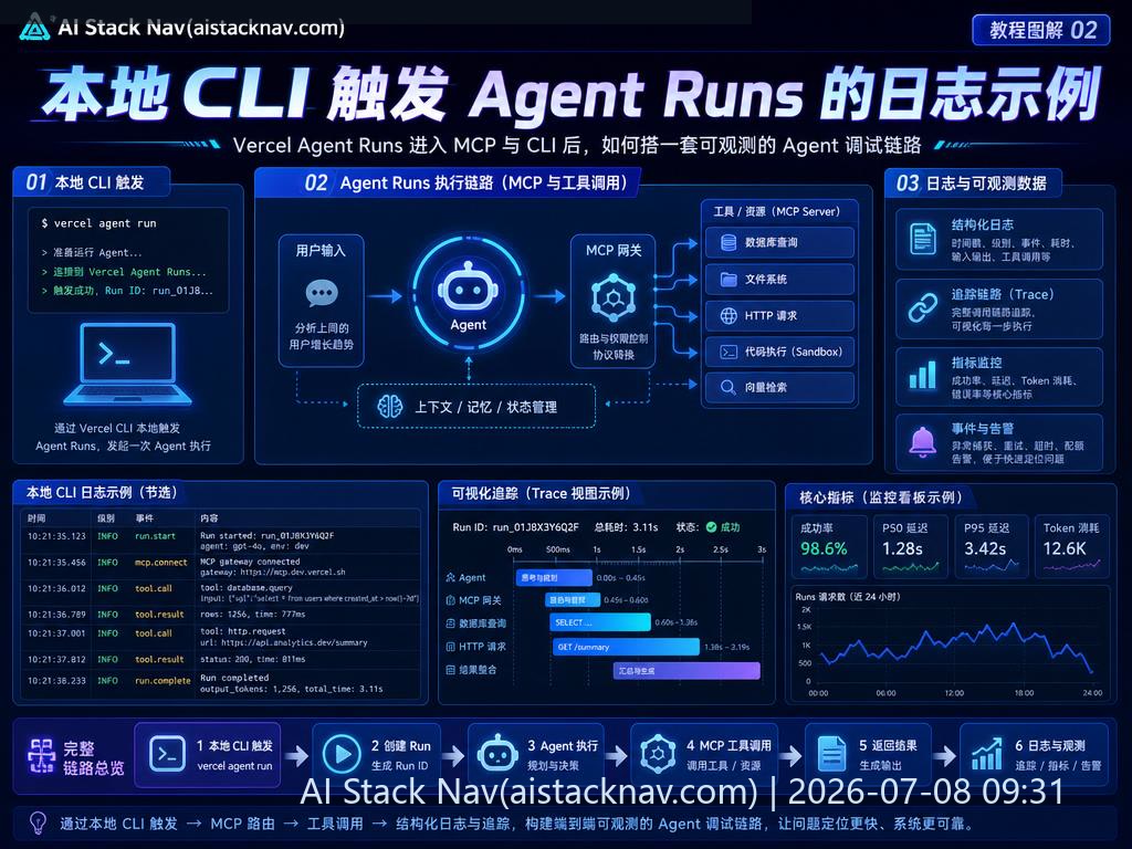 本地 CLI 触发 Agent Runs 的日志示例