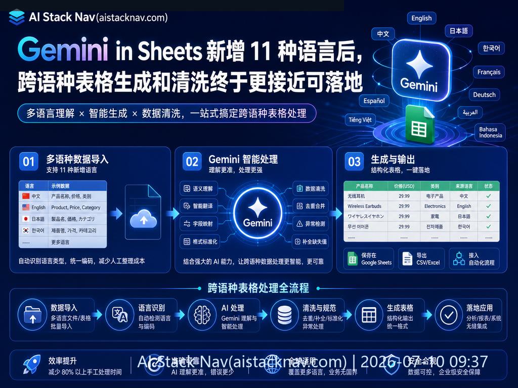 Gemini AI 多语言表格智能处理