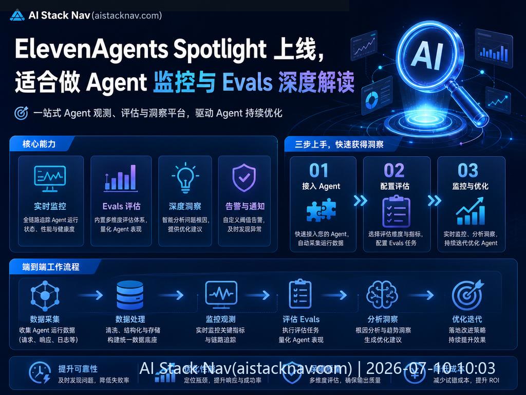ElevenAgents Spotlight 科技感封面图