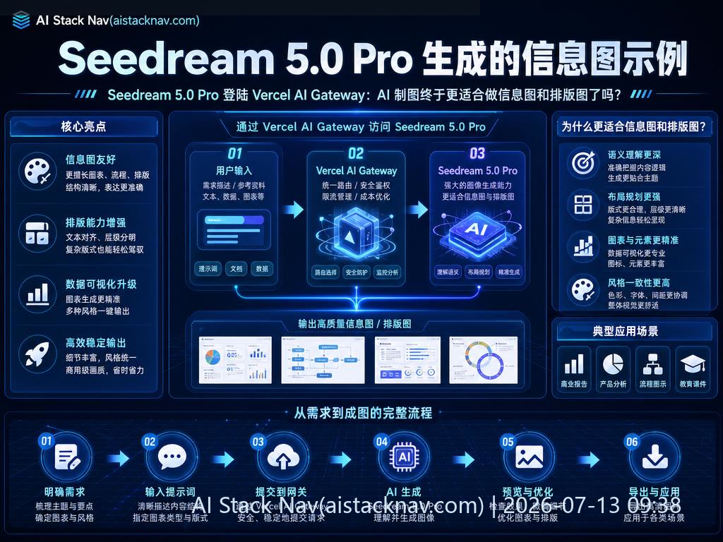 Seedream 5.0 Pro 生成的信息图示例