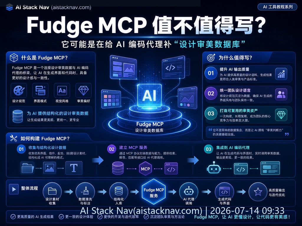Fudge MCP AI 编码设计审美数据库封面