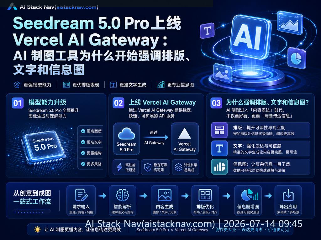 Seedream 5.0 Pro AI 制图工具科技感封面