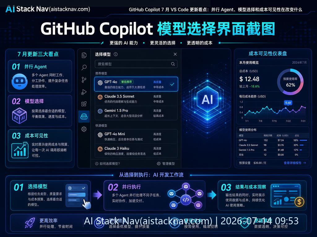 GitHub Copilot 模型选择界面截图