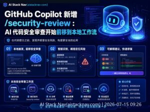 GitHub Copilot 安全审查功能科技感封面