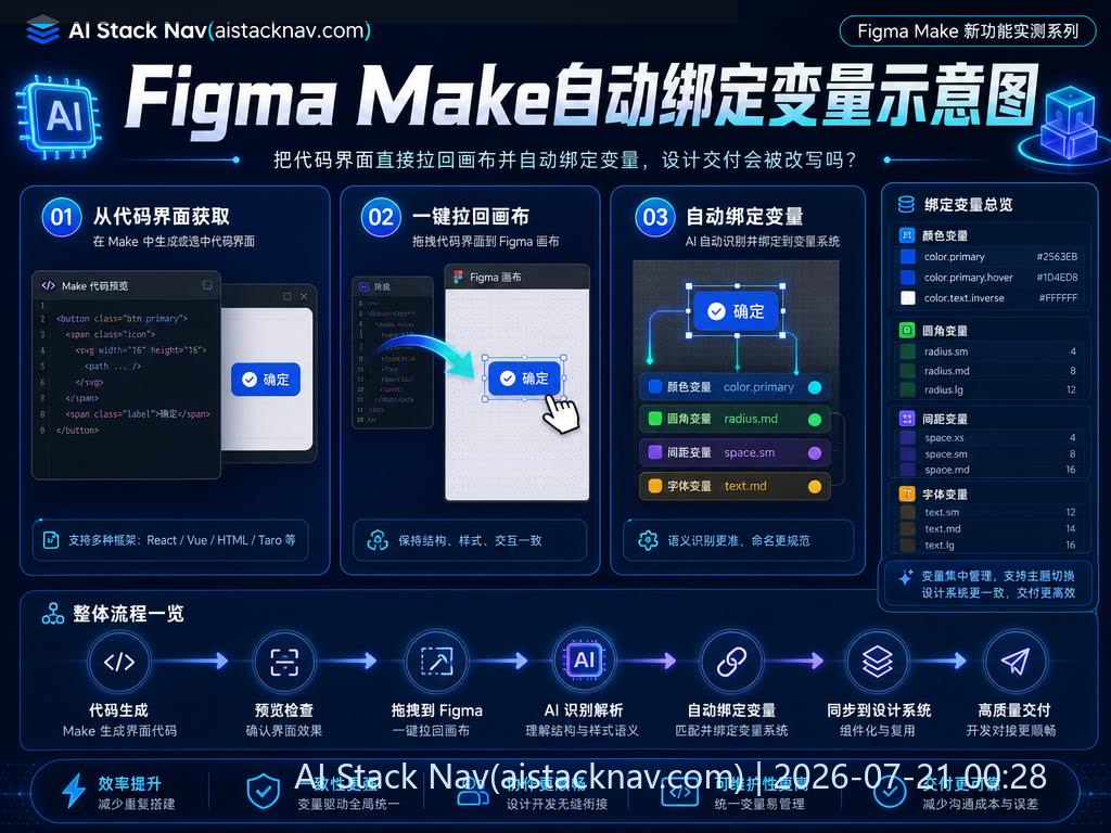 Figma Make变量绑定示例
