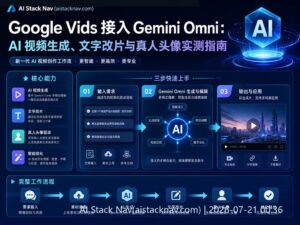 Google Vids 集成 Gemini Omni AI 视频生成与编辑