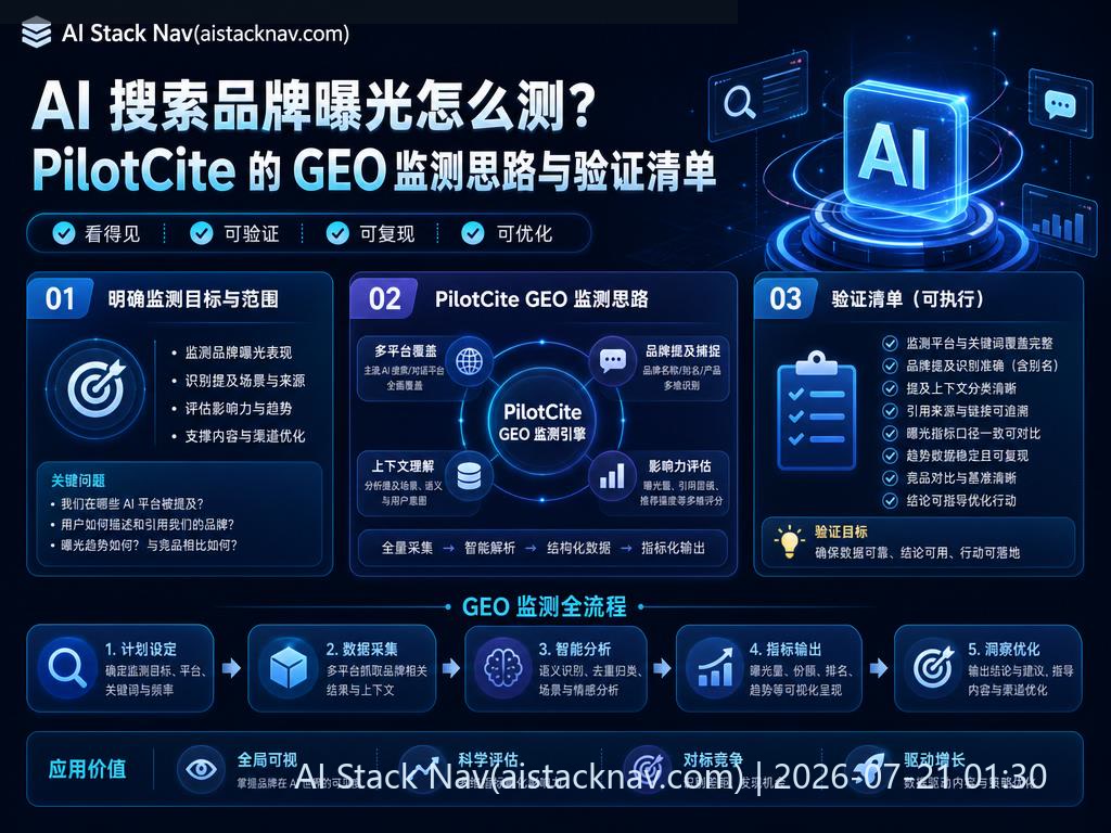 AI搜索品牌曝光监测科技感封面
