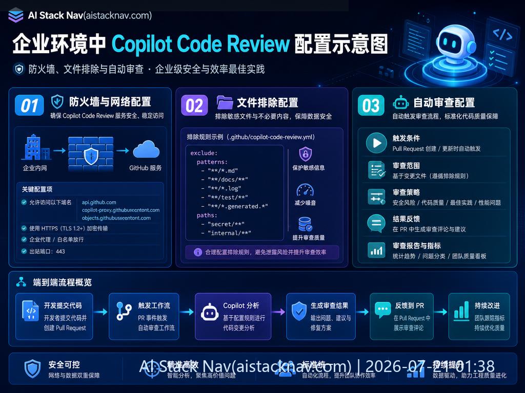 Copilot Code Review 配置示意图
