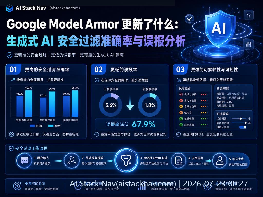 Google Model Armor 生成式 AI 安全过滤升级
