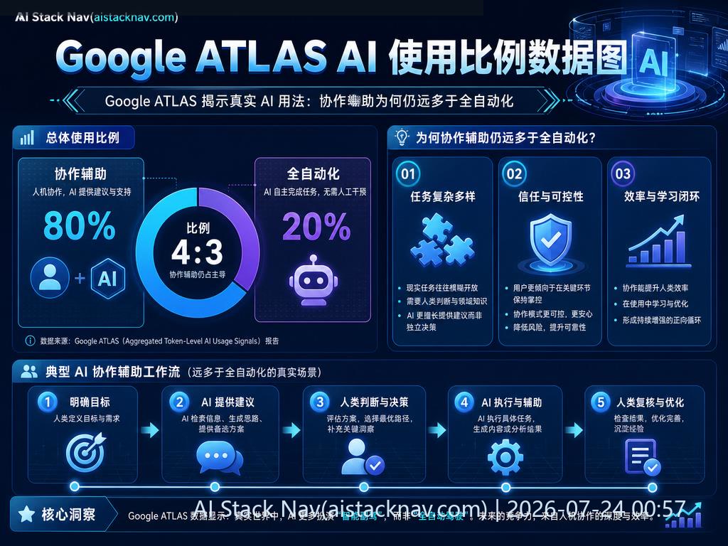 Google ATLAS AI 使用模式数据图