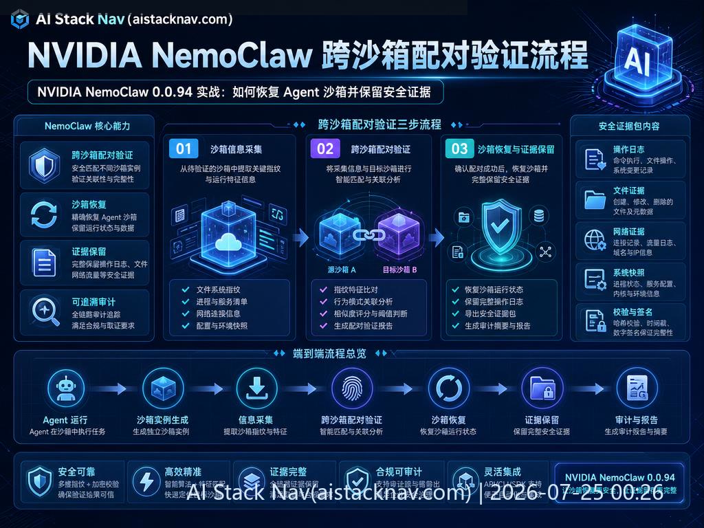 NVIDIA NemoClaw 跨沙箱配对验证流程图