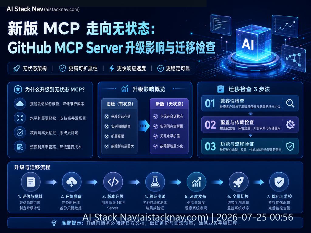 新版 MCP 协议无状态架构升级