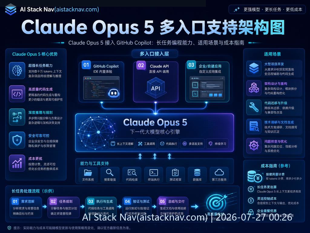 Claude Opus 5 多入口支持架构图