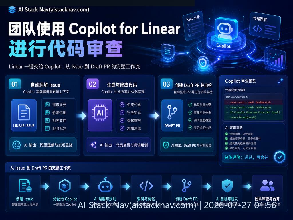 团队使用 Copilot for Linear 进行代码审查