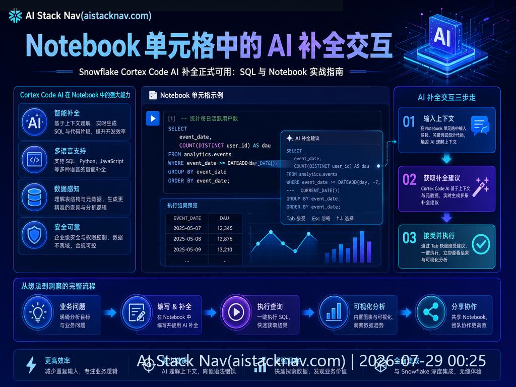 Notebook 单元格 AI 补全交互示例