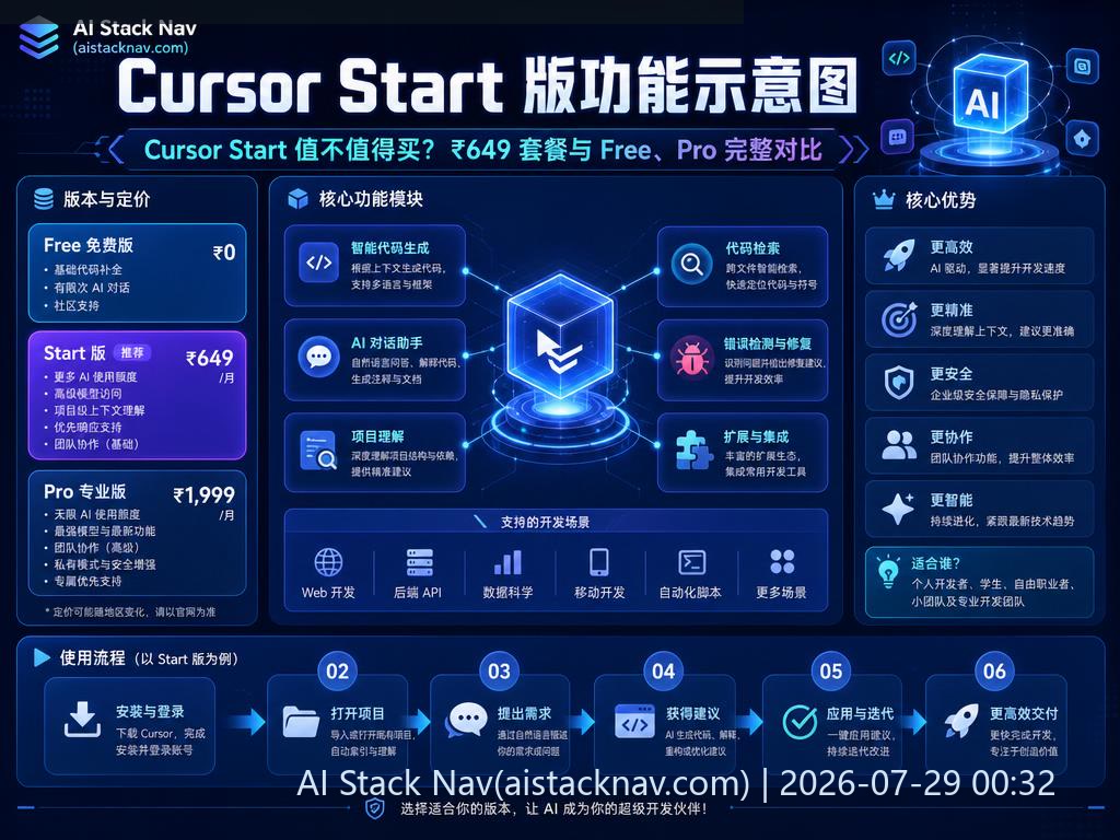Cursor Start 版功能示意图