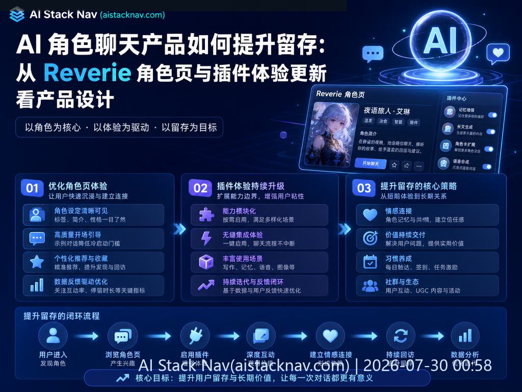 AI 角色聊天产品设计与留存提升