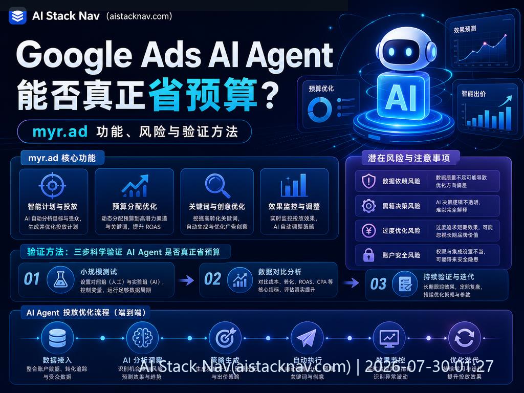 Google Ads AI Agent myr.ad 科技感封面