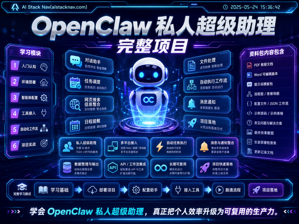 OpenClaw 私人超级助理完整项目