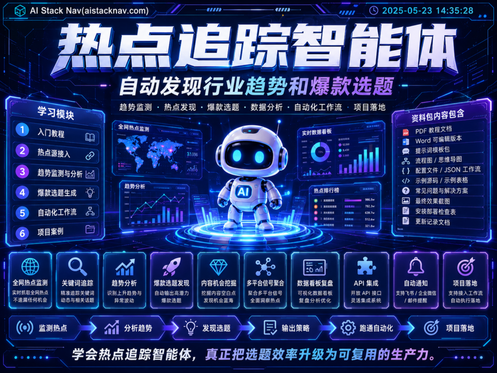 热点追踪智能体：自动发现行业趋势和爆款选题
