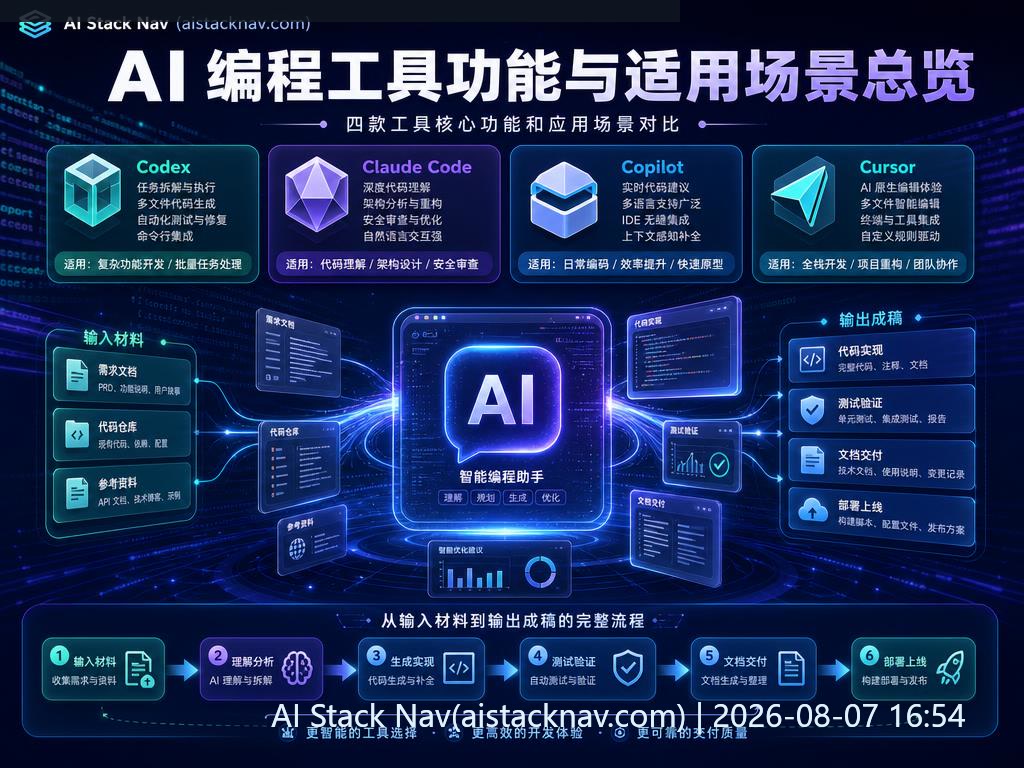 Codex、Claude Code、Copilot、Cursor AI 编程工具对比