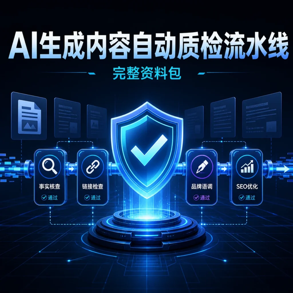 AI生成内容自动质检流水线完整资料包封面