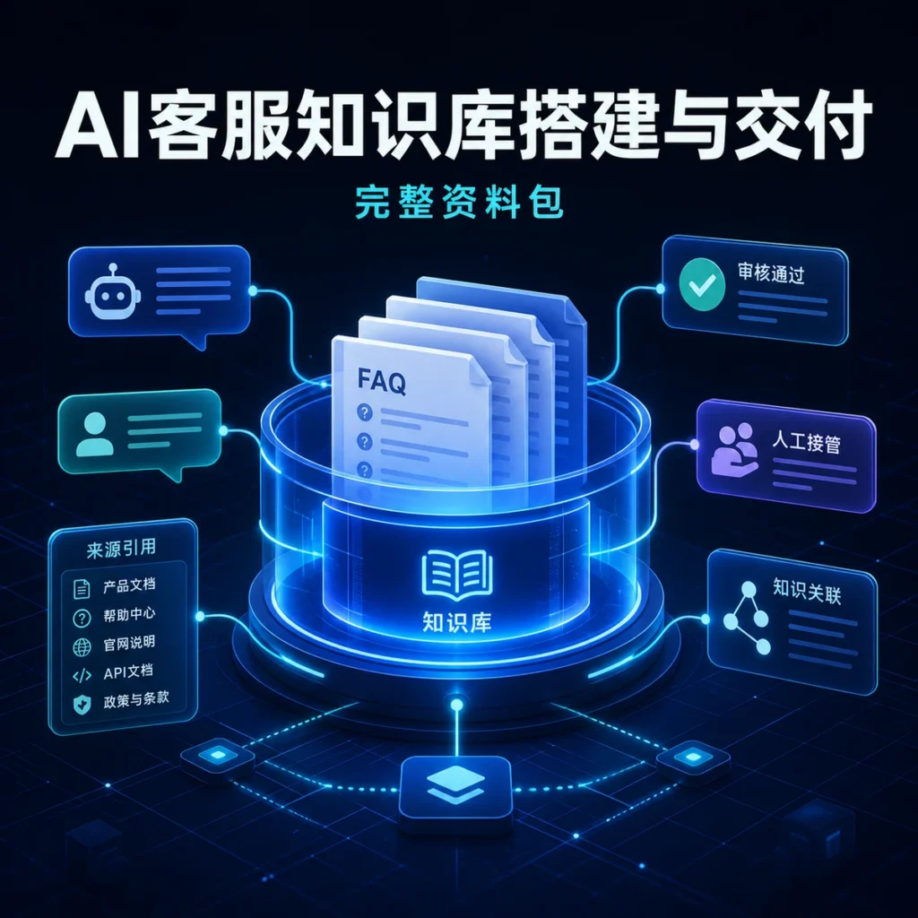 AI客服知识库搭建与交付完整资料包封面