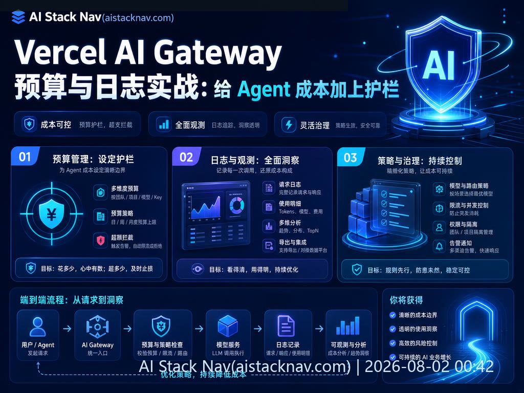 Vercel AI Gateway 预算与日志实战封面图