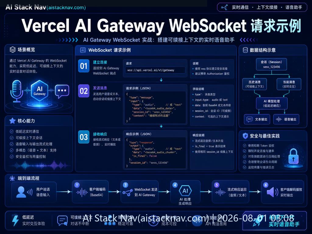 Vercel AI Gateway WebSocket 请求示例