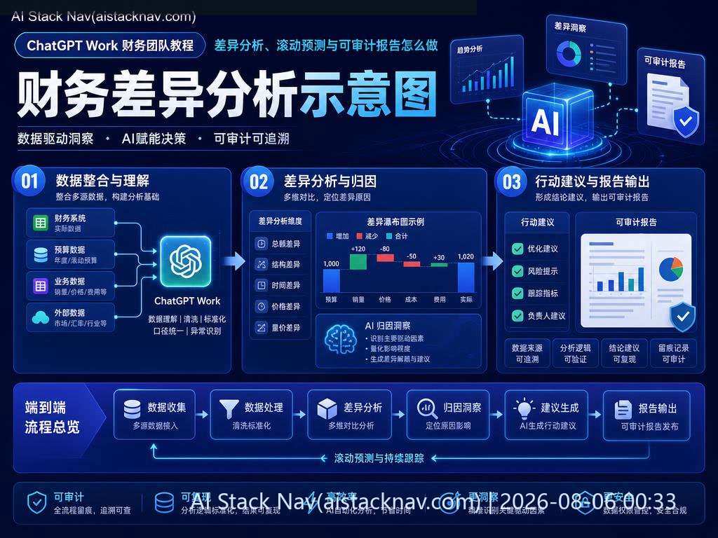 财务差异分析示意图